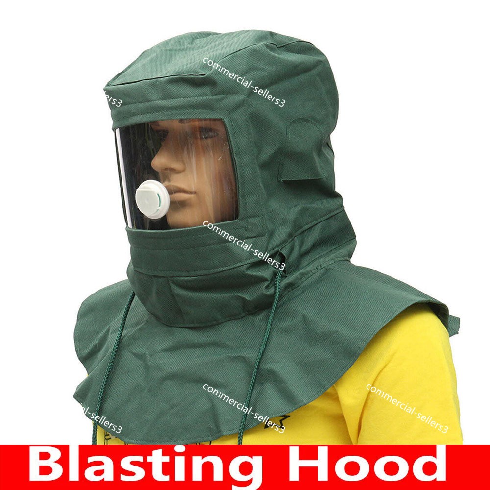 Protective Sand Blasting Hood Cap Anti Wind / Sandblaster To