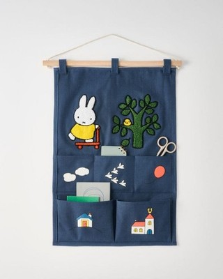 Studio Clip Collaboration Miffy Wall tapestry with pockets Rare Japan NEW