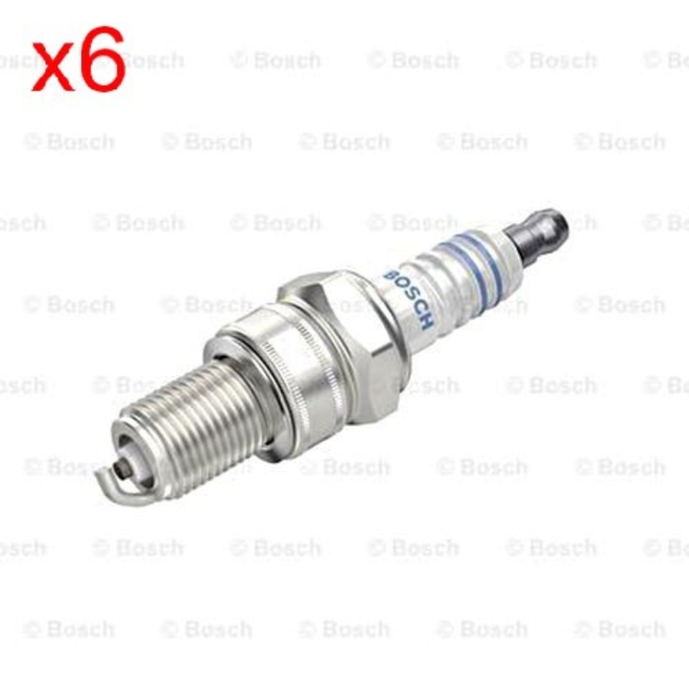 BOSCH 6x Spark Plug For BMW R 80 FORD MOTO GUZZI MC MOTO-MORINI 69-96 0241235755