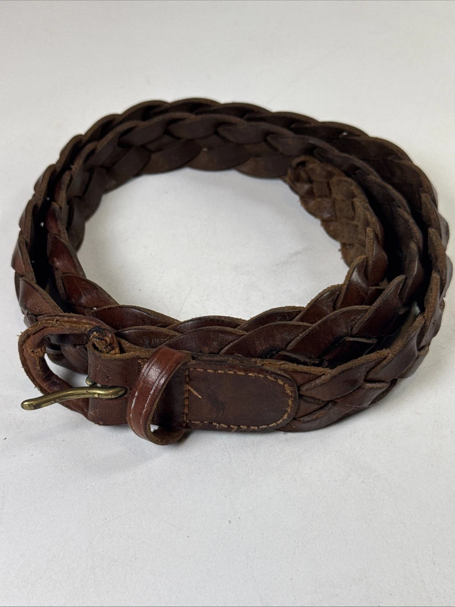 Polo Ralph Lauren Braided/Woven Belt Brown Belts for Men for  display picture 3