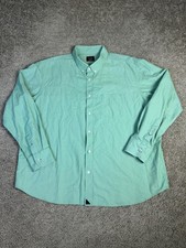 UNTUCKit Shirt Mens 3XL Green Solid Cotton Long Sleeve Button Up Casual