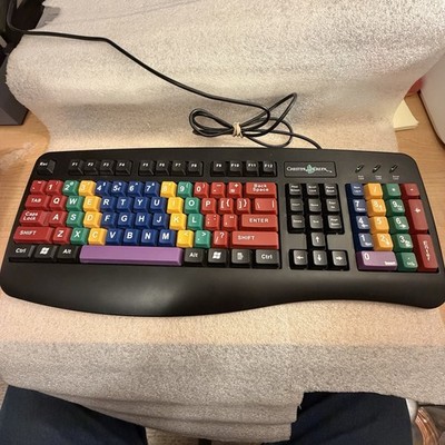 Chester Creek LessonBoard Wired Kids Children Multi-Colored Keyboard TESTED