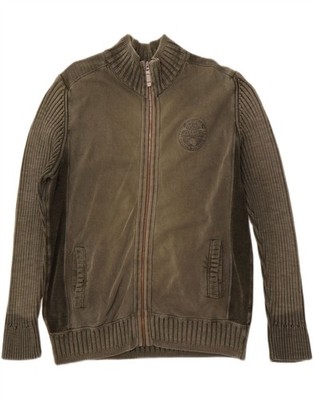 NAPAPIJRI Mens Tracksuit Top Jacket 2XL Khaki Cotton BU01
