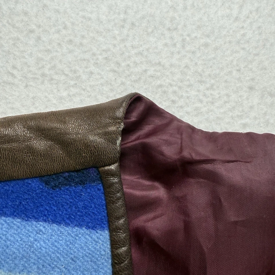 Verdadero Chaleco Hecho a Mano Para Mujer Azteca Vellón Pendleton Estilo Occidental Suave L/XL Foto 3 de 4