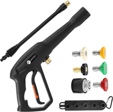 Pressure Washer Gun with Replacement Extension Wand, Compatible with Karcher ...