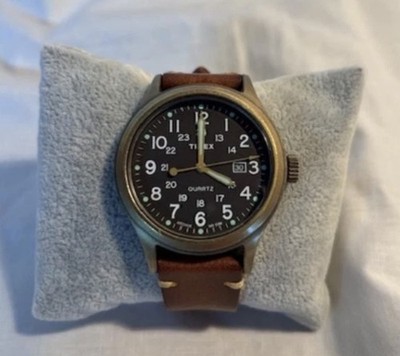 Rare Timex Allied Field Watch Black Dial 40mm - Brass Case | eBay
