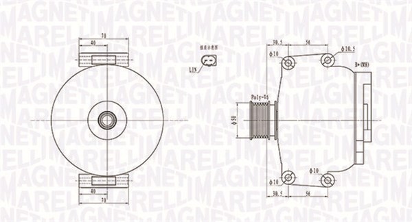 ALTERNATOR 063731908010 FOR MERCEDES-BENZ M272.982/983 3.5L 6cyl E-CLASS - Image 4