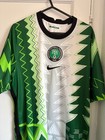 Nigeria 2020 2021 Home Football Shirt Nike Naija Green/White – Size Medium