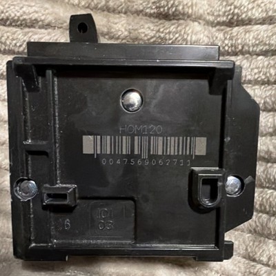 Square D HOM120 20A 1-Pole Plug-On Circuit Breaker, 120/240VAC AC