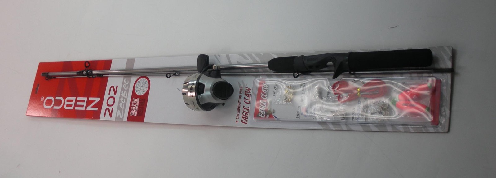 Zebco 202 Spincast Rod and Reel Combo 5 Ft 6"" w/ Tackle Assortment