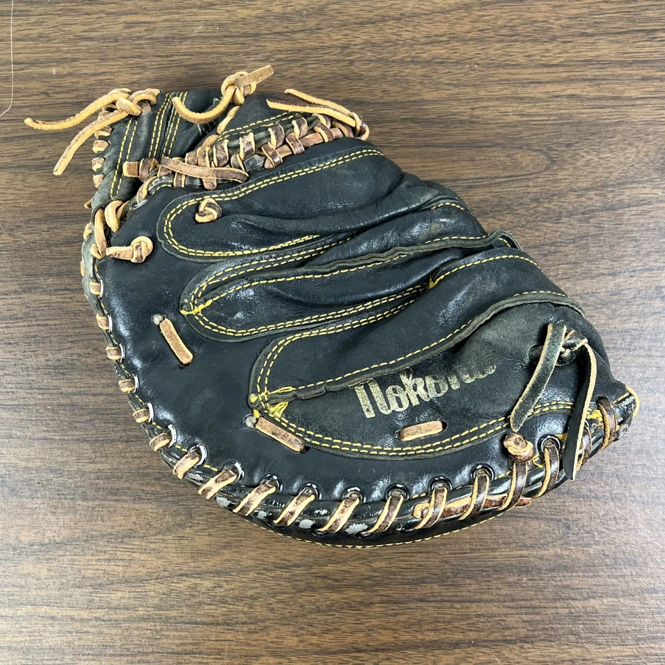 Guante canguro NOKONA LM450 de colección de cuero negro para receptores de béisbol EE. UU. DERECHO Foto 2 de 4