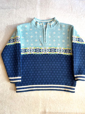 Hanna Andersson Boys Christmas Sweater Pullover Size 110 Fair Isle