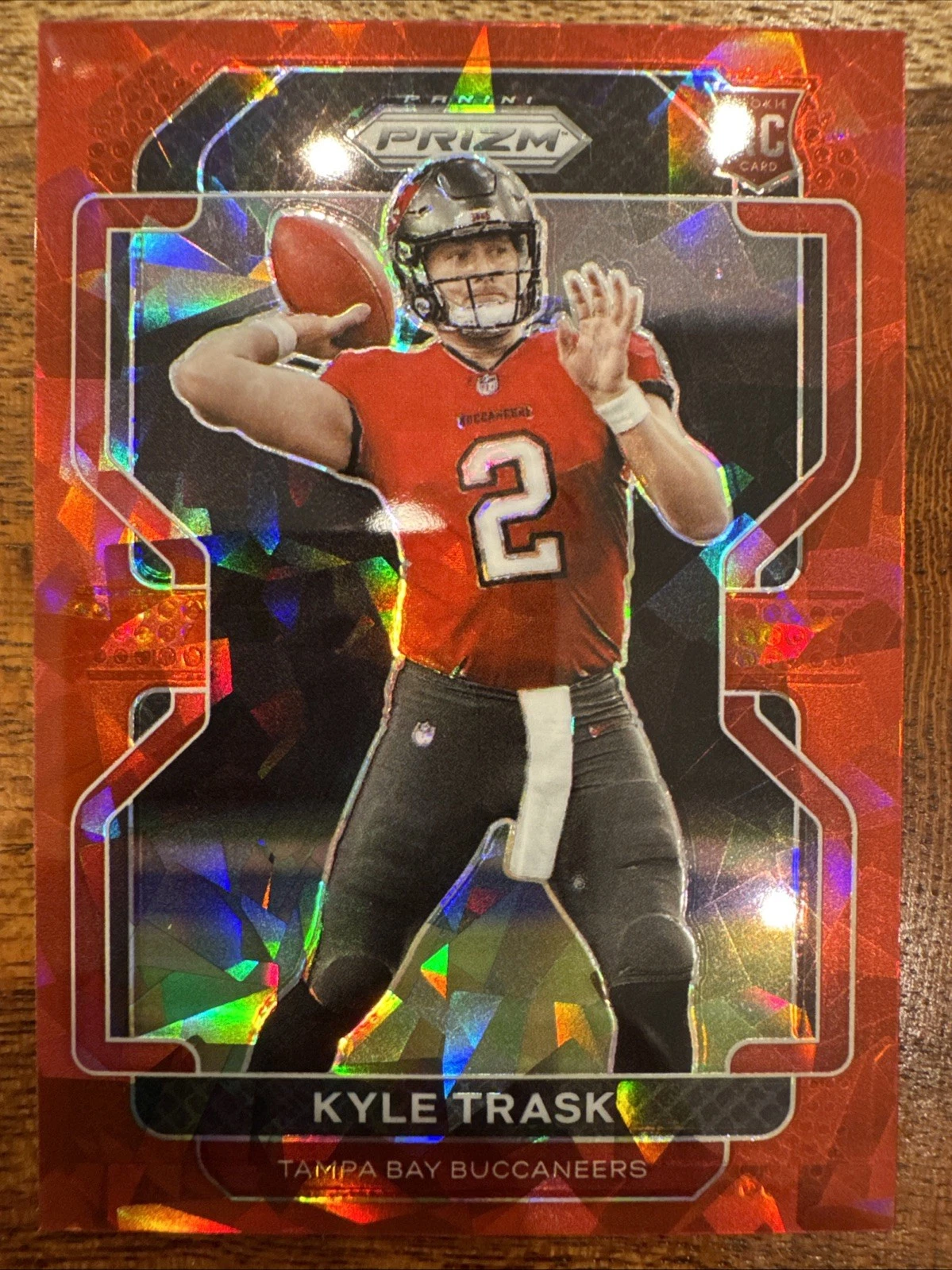 2021 Panini Prizm - Rookie Kyle Trask #339 Red Ice Prizm (RC)