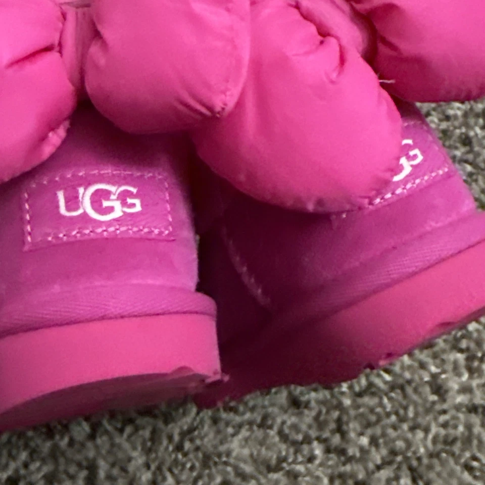 Botas con lazo Bailey rosa UGG para niños pequeños talla 8C Foto 4 de 4