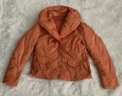 ADD Down Icon Cropped PUFFER Jacket Orange US Size 12