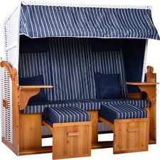 Webavita Strandschönheiten Marita Ostsee XXL Strandkorb 2,5-Sitzer verschiedene