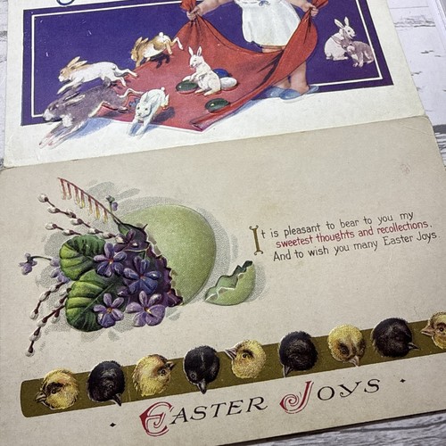 Vintage 🐰Antique Easter Postcards Lot Of 7 - Picture 6 of 7