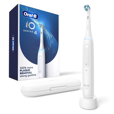 Oral-B iO Series 4 Electric Toothbrush with (1) 1 Count (Pack of 1), White