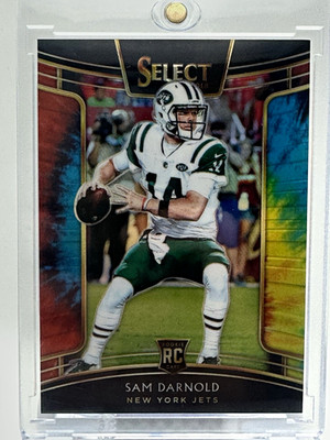 Panini 2018 Select Concourse Sam Darnold RC #18 Tie-Dye Prizm /25 Jets