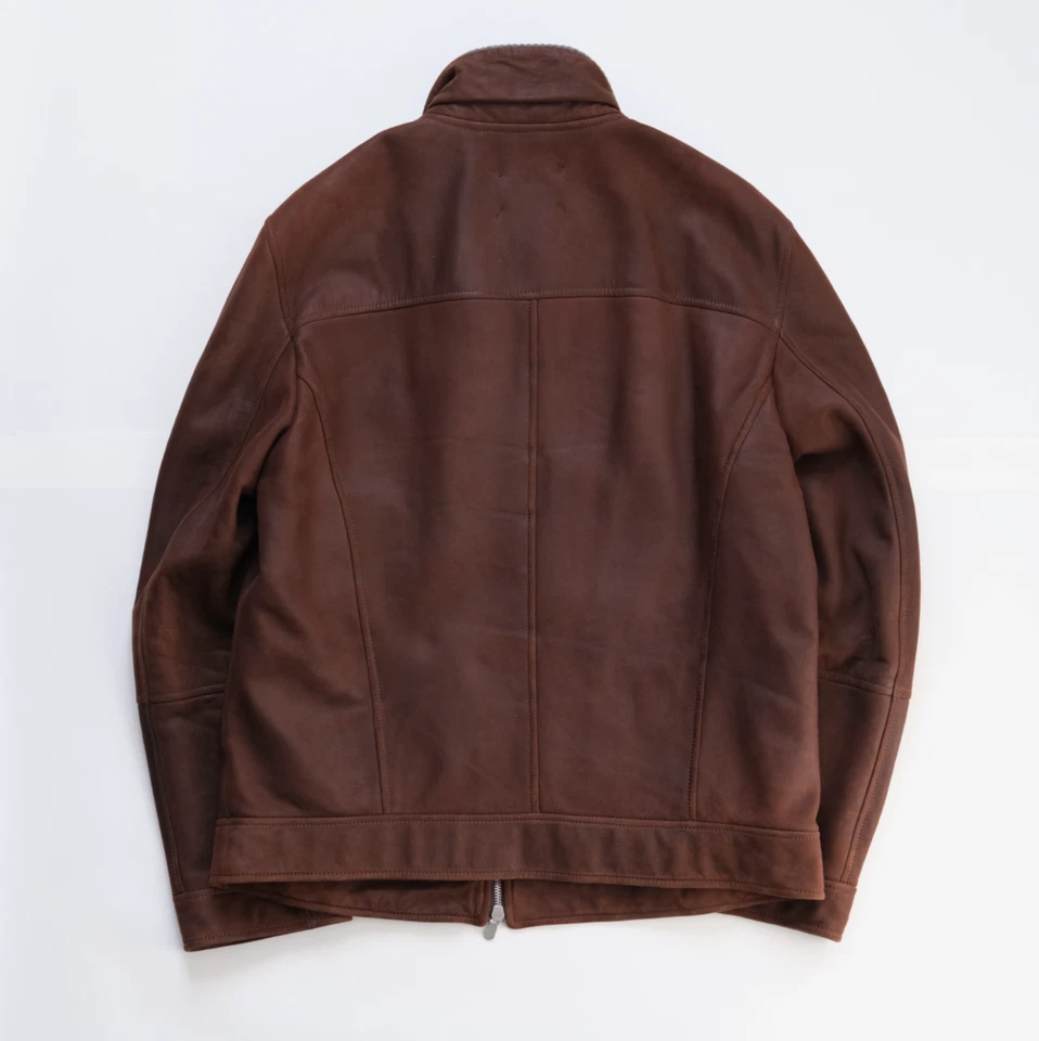 $13K BRUNELLO CUCINELLI Shearling Leather Jacket Cashmere Trim Men's Size XL - Image 3 of 4