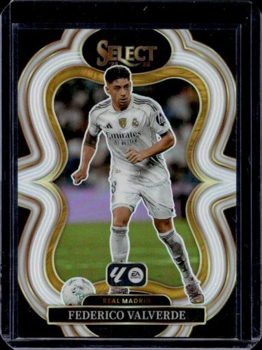 2025-26 Panini Select La Liga Federico Valverde Mezzanine White Prizm #/20