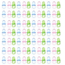 150 PCS Transparent Acrylic Pacifier Mini Pacifiers Toy Clear Accessory