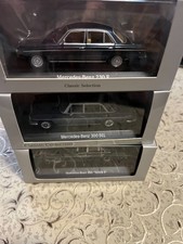 3x Mercedes-Benz 200 Strich+230 E+300 SEL Blue Minichamps