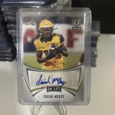 2021 Leaf Draft - Autographs Isaiah McKoy #BA-IM2 (AU, RC)
