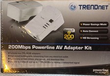 TRENDnet TPL-303E 200Mbps Powerline AV Adapter Kit   Brand New Sealed