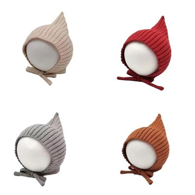 Festival Knit Cap with Ear Coverage Design Breathable Elf Costume Hat For Baby