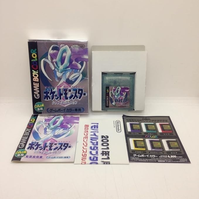 Pokemon Crystal Version Nintendo Game Boy Color GBC RPG Cartridge Japan VG