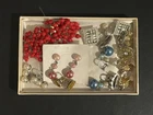 Lot Of 10 Pairs of Vintage Clip On Earrings Costume Jewelry Different Styles
