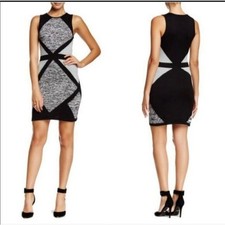 Trina Turk Bodycon Geometric Mini Dress Career Party Wedding Guest S Cocktail