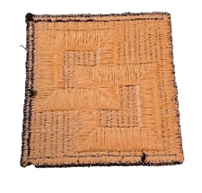 2nd Service Command Patch-GEMSCO MAKER-Cut Edge-WHITE BACK-Vintage WW-II*