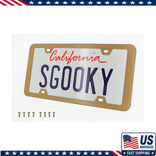 Champaign Gold Stainless Steel License Plate Frame 4 Hole Tag Holder Screws Co Champaign Gold Stainless Steel License Plate Frame 4 Hole Tag Holder Screws Co