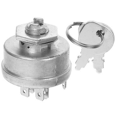Craftsmen Riding Lawn Mower Ignition Switch with 3 Position 2 Keys 5 Terminals