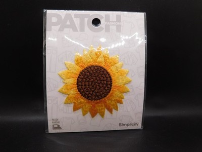 Simplicity Yellow Sunflower Iron-On Appliqué, 1 Piece