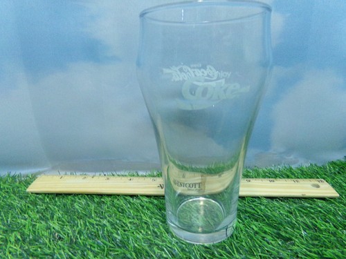 Vintage Coca-Cola Coke Klarglas 16 Unzen Glas 8" hoch - Bild 2 von 3