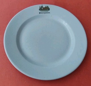 Piatto vintage Howard Johnson's McNicol China Paragon blu 9" merce ristorante