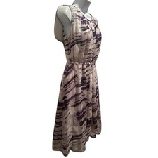 Simply Vera Vera Wang purple & white sleeveless sundress w/pockets