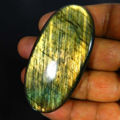 Natural Stunning Power Labradorite Oval Cabochon 145.70Cts. Loose Gemstone