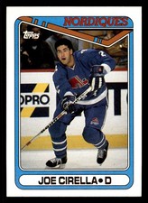  107 Joe Cirella  Nordiques 1990 Topps Hockey Sports Trading Card 