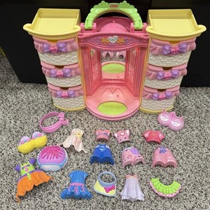 LOT Fisher Price SNAP N STYLE Wardrobe + Outfits Works!