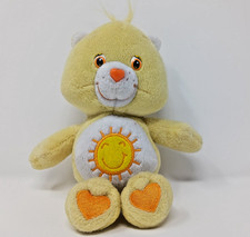 2002 Care Bears 8" Plush FUNSHINE Bear Yellow Smiling Sun Stuffed Animal Vintage