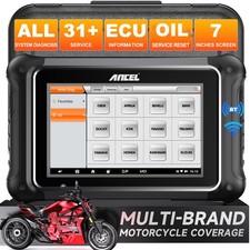 Ancel MT700 Motorcycle OBD2 Scanner Bidirectional Diagnostic for Polaris BRP image