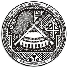 Samoa 1900 Round Seal Sticker - Pago Rainmaker Island US Territory 3 Inch 