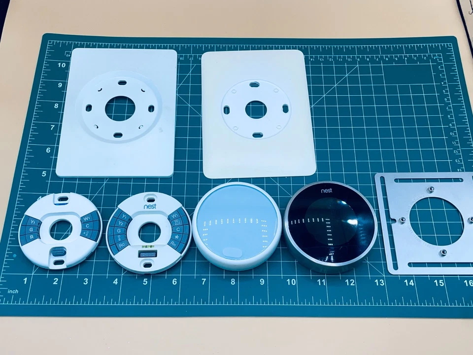 Termostato de aprendizaje Google & Nest lote de dos para piezas y accesorios sin probar Foto 3 de 4