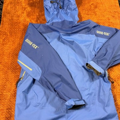 W.L. Gore Gore-Tex Shell Jacket Mens Medium Blue Waterproof Hiking Gorpcore