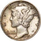 1931-S Mercury Dime