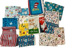 Dr Seuss Fabric and Panel Lot Over 10 Yards 4 Lbs Cotton Quilting New
